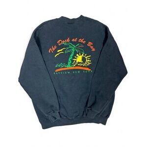 Vintage Bayview New York Novelty Travel Crewneck Lee Heavyweight Sweater XL